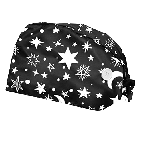 Casquettes de travail respirantes JDEZ anti-transpiration avec calotte bouffante lot de 2