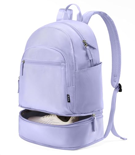 Image of Uselike Gym Backpack for Women Men, Lightweight Gym Bag with Shoe Compartment, Waterproof Workout Backpack with Wet Pocket