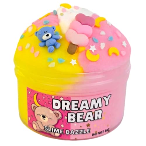 Slime Cloud Slime Dreamy Bear Made in USA Non Sticky Slime 8 FL OZ
