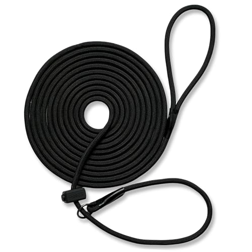 Fenrir Long Line Slip Leash 6m Professional Dog Training Lead to Train Recall, Perfect for Recall, Easy to Use, Spring Loaded Stopper, Light Weight and Durable