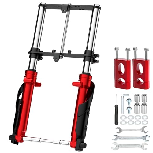 RZEOZU Mini Bike Front Forks Suspension Kit Replacement for Monster Mega Moto MMB80 80cc 105cc Coleman CT100U GMB100 Baja DB30 Motovox MBX10 MBX11 Trailmaster Storm 200 Parts 7/8 Handlebar Risers