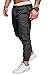 Produktbild Amaci&Sons Jogger Cargo Herren Chino Jeans Hose 7001 Anthrazit W29