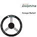 Miami Dolphins NFL Team Logo Car Truck SUV Poly-Suede Mesh Steering Wheel Cover
