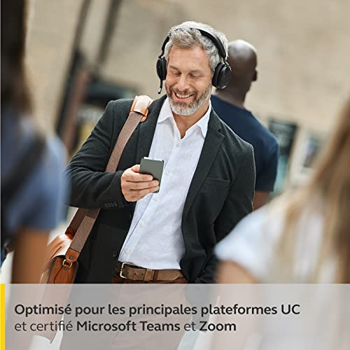 Jabra Evolve2 75 Micro-casque stéréo sans fil pour PC, station de charge, 8 microphones, écouteurs mousse double densité… - Les Beatles, Paul McCartney, John Lennon, RIngo Starr, George Harrison Jabra Evolve2 75 Micro-casque stéréo sans fil pour PC, station de charge, 8 microphones, écouteurs mousse double densité… – Image 6