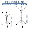 LDHHYH Snare Drum Stand, 8-14 Inch Double Braced Tripod Snare Stand Adjustable Height 45-60cm, Heavy-Duty Drum Pad Stand for Drum Beginners Practice and Stage Performance #1