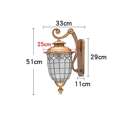 Lampe de mur extérieur imperméable avec éclairage LED rétro haute finition - 7