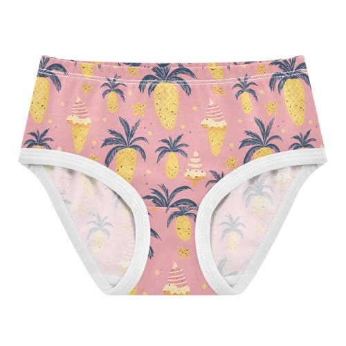 Little Girl Underwear Toddler Panties Kids Undies Ice Cream Pineapple Soft Cotton Briefs 2T-8Y
