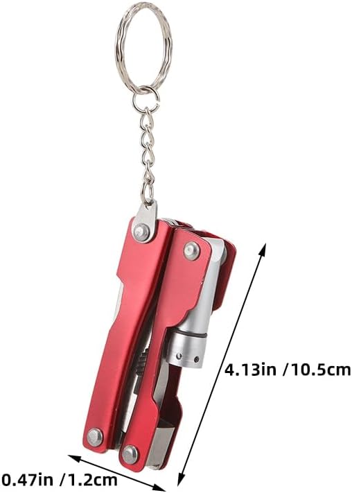 Multifunction Clamp Tool Set 2-Pack Foldable Portable Pliers with Led Flashlight Compact for Outdoor Camping Survival Emergency Pocket Tools for Men