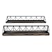 HomeRoots Multi 60% Wood 40% Metal Set of Two Wooden Wire Mesh Floating Wall Shelves