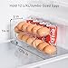 Sotfamily Egg Holder for Fridge, Auto Rolling Egg Storage Organizer for Refrigerator, Clear Space Saving Container, Dispenser - FIFO Egg Roller for Eggs 24 Count