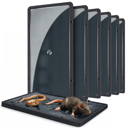 Landisun Mouse Rat Glue Traps Indoor for Home Snake Mices Spider Pest Control