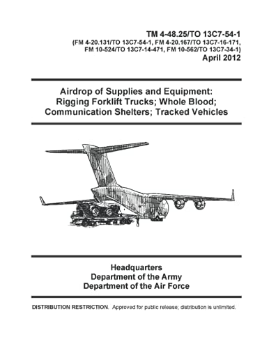 TM 4-48.25 Airdrop of Supplies and Equipment: Rigging Forklift Trucks; Whole Blood; Communication Shelters; Tracked Vehicles