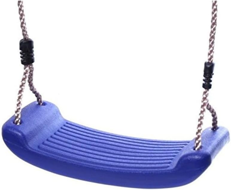 PLUSPOINT Plastic Swing Seat with Adjustable Rope, Swing for Kids Outdoor, Kids Tree Swing Seat, Swing Set Accessories for Outdoor Indoor, Tree, Backyard, Playground, Green