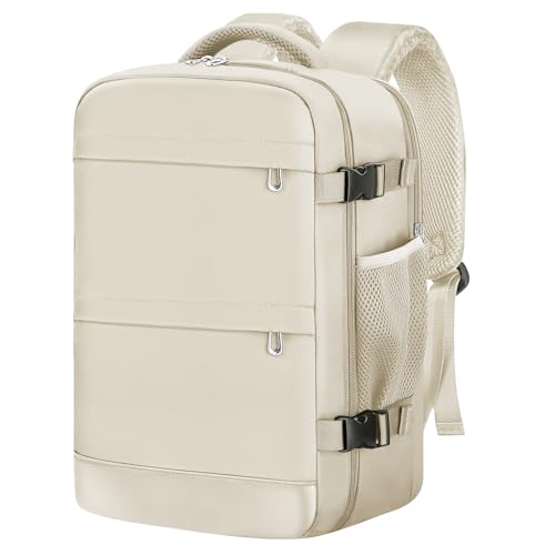 Kirfeiht Mochila Viaje Cabina Avion 40x20x25 Para Ryanair - Pequeña Equipaje De Mano Maleta De Cabina Y Bolsillo Antirrobo Para Escuela Y Ocio Beige Kirfeiht Mochila Viaje Cabina Avion 40x20x25 Para Ryanair - Pequeña Equipaje De Mano Maleta De Cabina Y Bolsillo Antirrobo Para Escuela Y Ocio Beige
