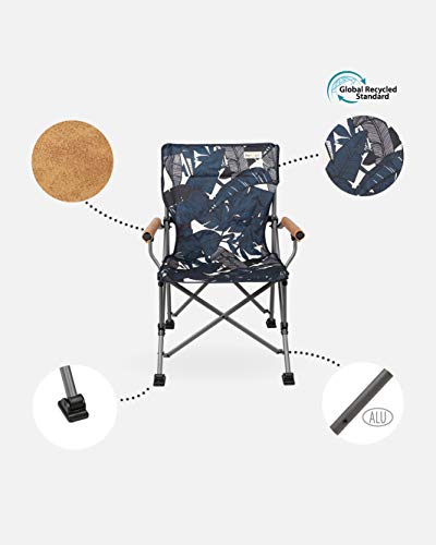 bel-sol Mila Aluminium Camping Chair - Blue, Medium - Image 6