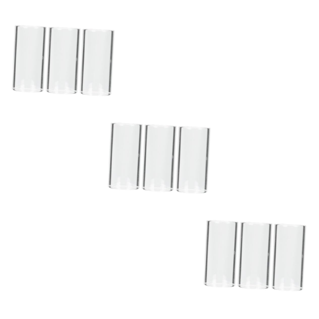 FAVOMOTO 3sets Guitar Fingertip Covers Protectors Glass Material Flexible Stringed Instruments Safe Beginner Guitarist Essential 3pcs*3