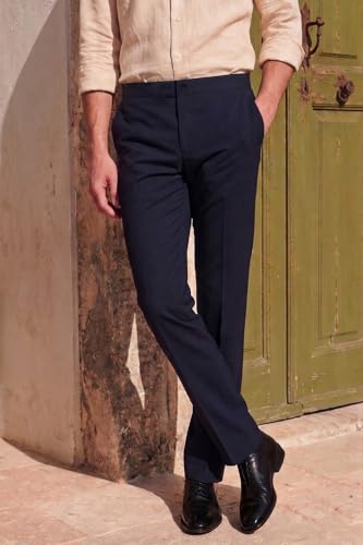 Image of Allen Solly Men's Formal Trousers | Premium Cotton Fabric | Comfy Fit for Office & Business Wear