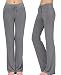 Women's Long Modal Comfy Drawstring Trousers (XL, Dark Grey)
