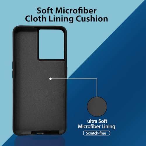 Image of LIRAMARK Liquid Silicone Soft Back Cover Case for OnePlus Nord 2T 5G / 1+Nord 2T 5G (Black)