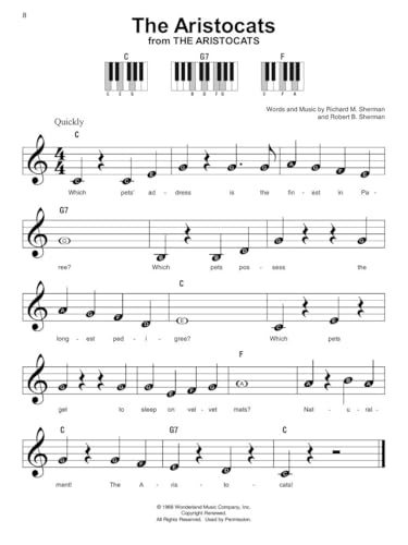 Disney Super Easy Songbook | Piano Sheet Music for Beginners | 60 Classic Disney Songs in Easy-to-Play Format | Hal Leonard Songbook with Chord Diagrams, Lyrics & Letter-Note Melodies - Image 7
