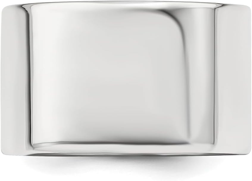 Diamond2Deal 925 Sterling Silver 12mm Wedding Band Ring - Image 3