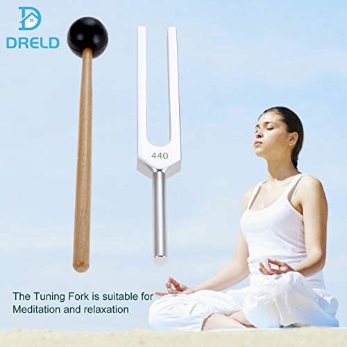 440 Hz Tuning Fork, A440Hz Tuning Fork With Silicone Hammer Bag For Violin Guitar Tuner Instrument, Dna Repair Healing, Sound Therapy, Perfect Healing, Balancing, Healers, Vibration #TOP3
