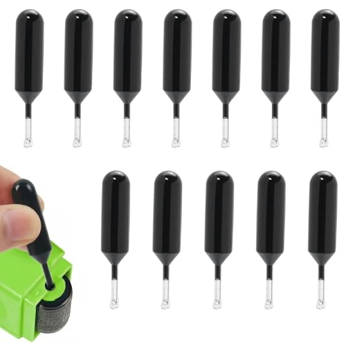 Image of 12 Pcs Confidential Roller Stamp Ink, 2ml Identity Theft Protection Roller Stamp Ink, Replacement Ink Roller to Cover Personal Details, Data Defender for Privacy Safety, Address Blocker Security