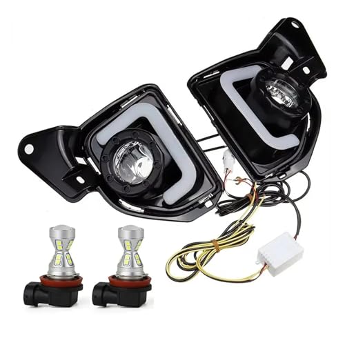 Phares antibrouillard Toyota Hiace 2015 2016 feux diurnes DRL LED cascade blanc auto