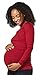 Produktbild HAPPY MAMA Mutterschaft Damen Gedruckt Ausgeschnitten Rundhalsausschnitt 509p (Purpur, 42, XL)