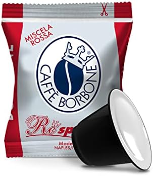 Caffe Borbone 100 Red Blend Capsules Respresso Compatible With Home Coffee Machines Nespresso