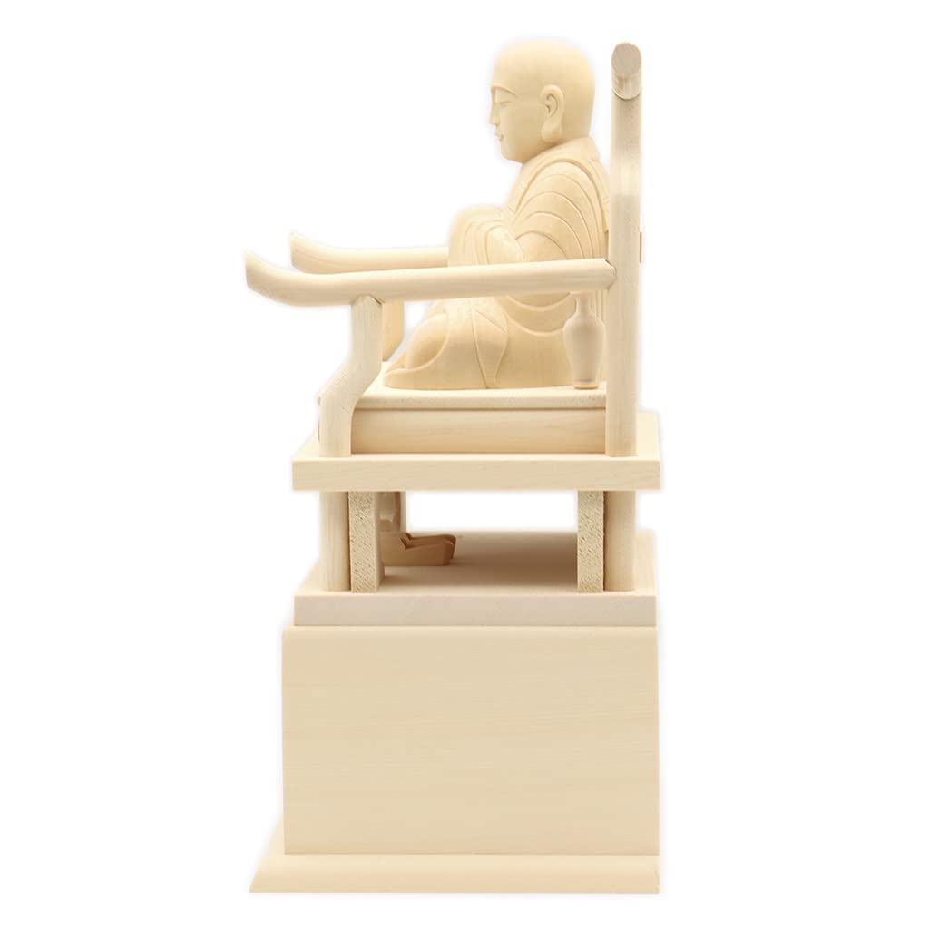 Amazon｜栗田こだわり仏像 【祖師高僧】 興教大師座像3.5寸（総高28cm 