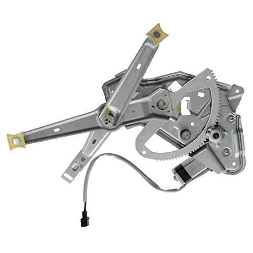 Image of TRQ Rear Right Power Window Regulator & Motor Assembly Passenger Side Compatible with 1989-1995 BMW 525i 1994-1995 530i 1989-1993 535i 540i 1991-1993 M5