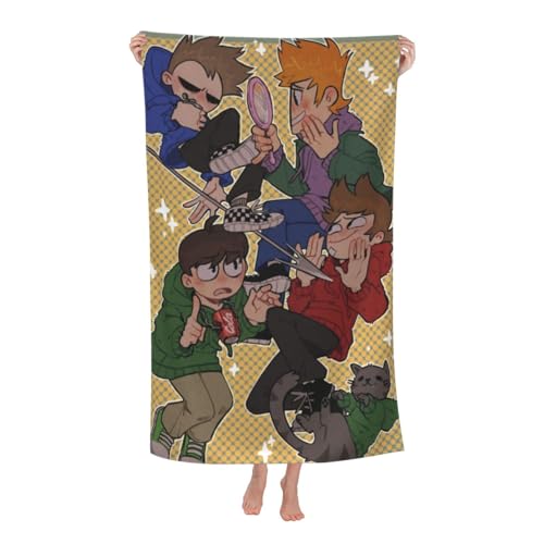 Edds-World (8) バスタオル マイクロファイバー ホテル仕様 大判 仕様 厚手 ふかふか 80*130cm 高吸水 速乾タオル 耐久性 抗菌防臭 柔らかい 肌触り 毛羽落ち少ない ギフト