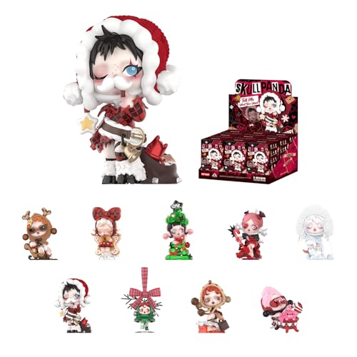 Image of POP MART SKULLPANDA Wishing Time Series Figures, 9PCs Blind Box Figures, Random Design Action Figures Collectible Toys Home Decorations, Holiday Birthday Gifts, Whole Set