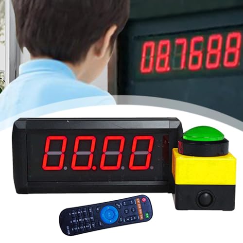 Temporizador digital con pantalla LED de 15 m y reloj para actividades de desafío. 6