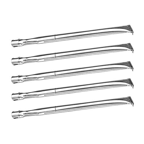 10361(5-pack) Universal Straight Stainless Steel Pipe Burner for Costco Kirkland, Charmglow, Nexgrill, Perfect Glo, and Other Grills by BBQ Mart