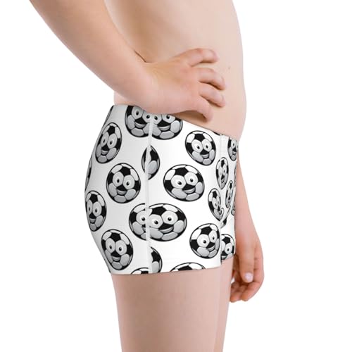 Boys' Cotton Boxer Brief Soft Underwear-Happy Soccer2