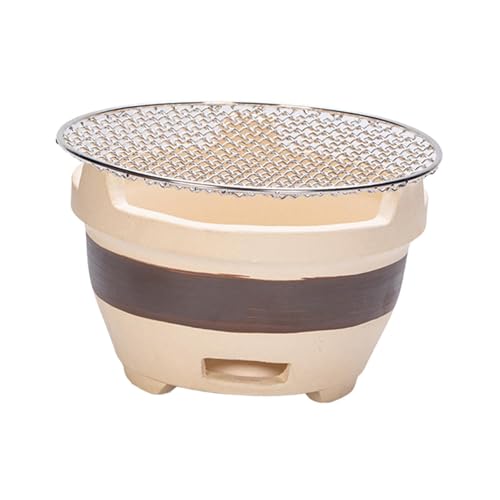 Przenośny japoński grill z gliny węglowej, wentylowany, ceramiczny wędzarnia, mały grill na zewnątrz, na kemping, do gotowania na podwórku, idealny dla miłośników grillowania