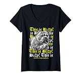 Photo Gallery donna this is bully american bully abbigliamento per cani bully breed shirt maglietta con collo a v Photo Gallery donna this is bully american bully abbigliamento per cani bully breed shirt maglietta con collo a v