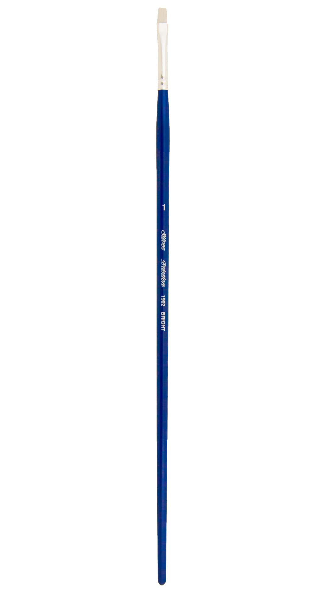 Silver Brush Limited Cobalt Blue Silver Brush Bristlon Bright Long Handle Brush, Synthetic Bristle, Size 1