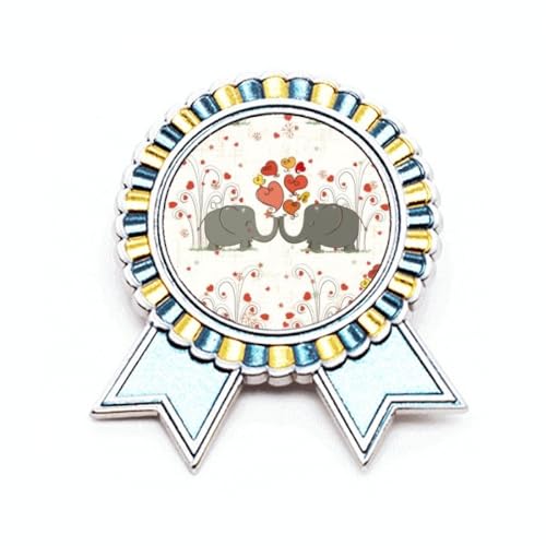 Broche éléphants en métal gris taille M pour accessoiriser un manteau ou une écharpe