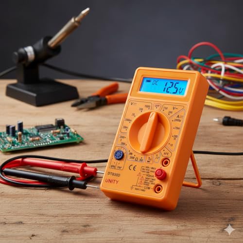Image of SP830D Digital Multimeter for Measuring Ac and Dc Voltage, Dc Current and Resistance With Lcd Display (Pack of 1 pcs)