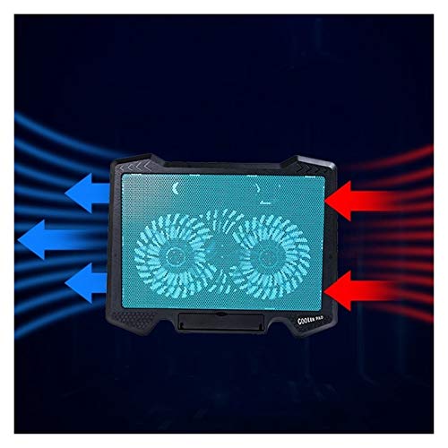 Base para laptop con doble ventilador y 2 puertos USB miniatura 5