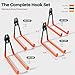Wallavant Garage Hooks Heavy Duty 6 Pack Utility Wall Mount Storage Hangers with Extension Cord Holder Organizer for Power Tool Garden Tool Ladder Hose and More