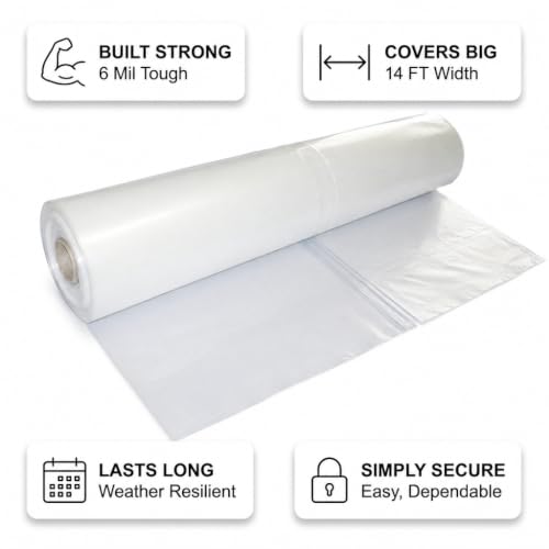 Image of Dr. Shrink DS-146150C Shrink Wrap, Clear Heat Shrink Wrap, 6-Mil, 14'x150'