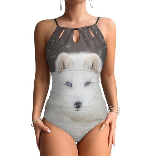 Maillots de bain contrôle ventre femme Renard Blanc swimsuit