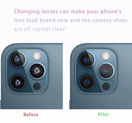 Image of 2 Sets Back Rear Camera Glass Lens Replacement for iPhone 14 /iPhone 14 Plus with Repair Tools Kit