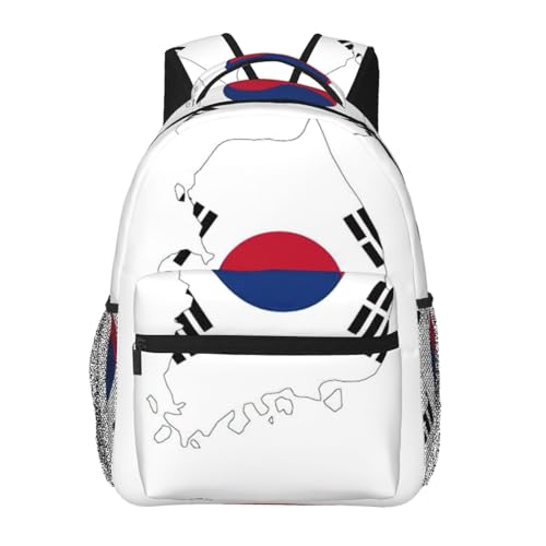 Mochila de senderismo EdWal con bandera de Corea para ordenador portátil impermeable
