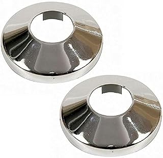 2 szt. 2 x chromowane PCW grzejnik 28 mm osłona rury kołnierz róża