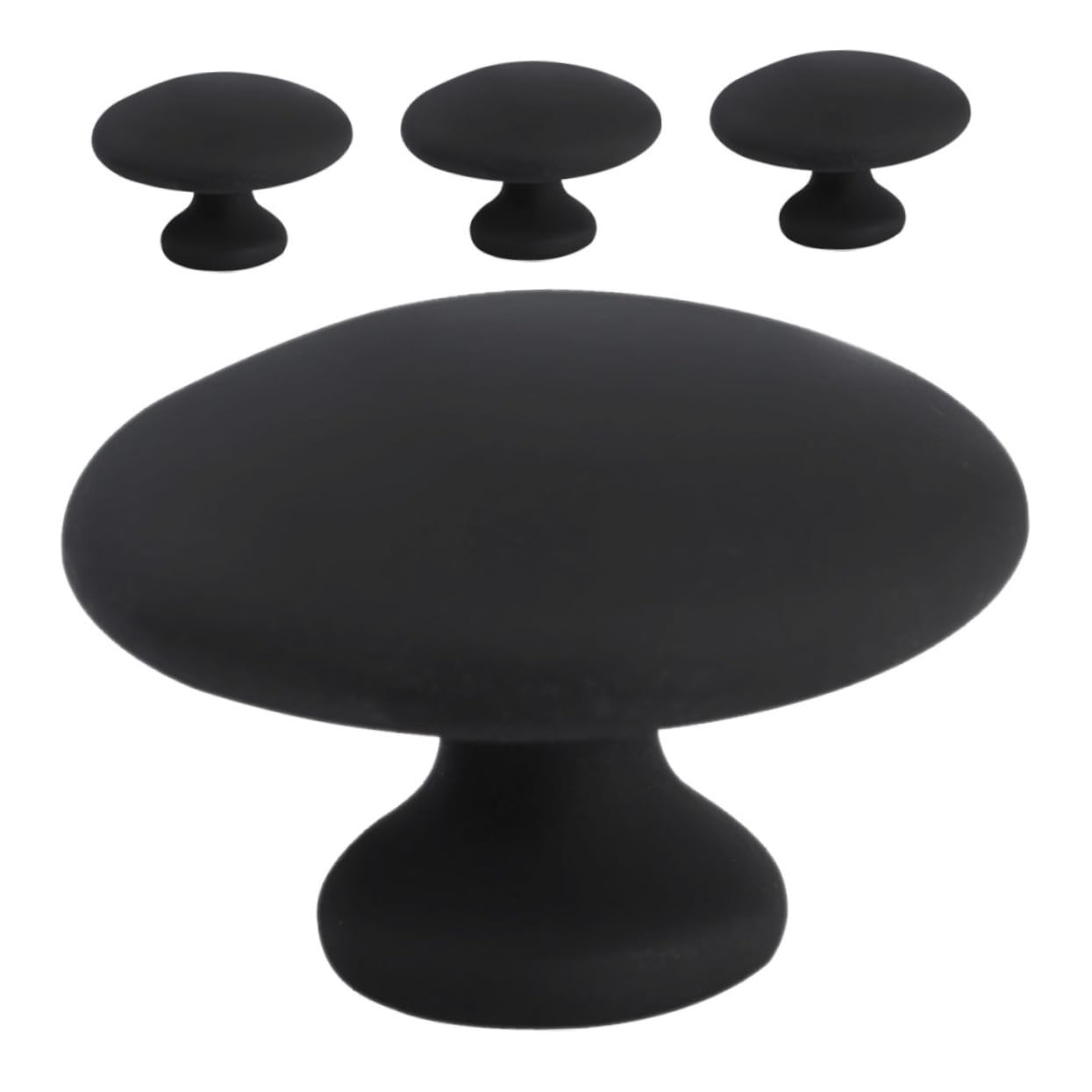 Set 4 Pezzi Strumenti Gua Sha Compatto in Pietra Nera per per Massaggio Viso e Corpo per Relax a Casa e Massaggio Completo
